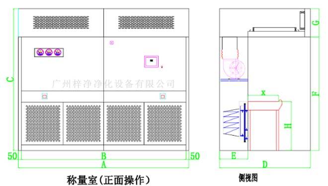 称量罩设计方案图 称量罩设计方案图